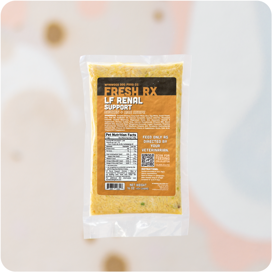 LOW FAT RENAL SUPPORT: CHICKEN + RICE